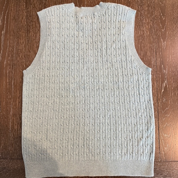 Eddie Bauer Women’s Cable Knit Sweater Vest V-neck Size Large - Picture 5 of 5